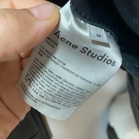 Acne Mock Leather Jacket - Picture 8 of 9